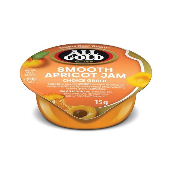 Picture of Jam Apricot Portions All Gold 50's