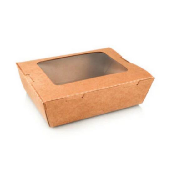 Picture of Bio Degradable  Kraft Salad With Clear Window Small #2 (50)