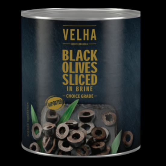 Picture of Olives Black Sliced Velha 6 x A10