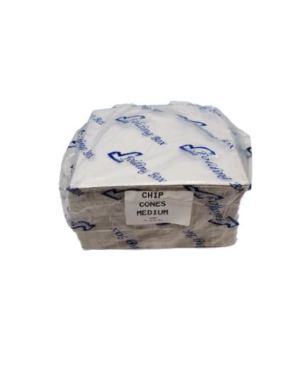 Picture of Chip Boxes Cone White Medium 250's